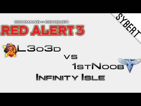 L3o3d[S] vs 1stNoob[A] - Infinity Isle - Red Alert 3