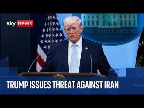 'A whole civilization will die tonight': Trump issues warning to Iran | Sky News coverage