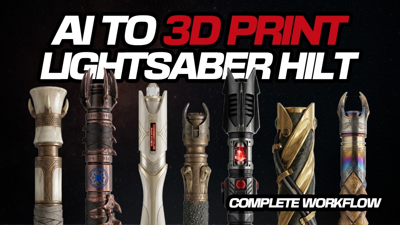 From Concept to 3D Printed Lightsaber: A One-Stop Workflow