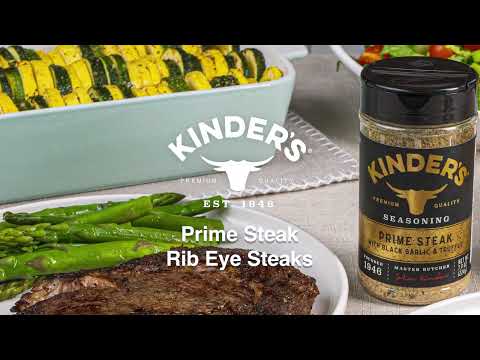 Kinder's Prime Steak Seasoning: Grilled Prime Ribeye Cap Steaks