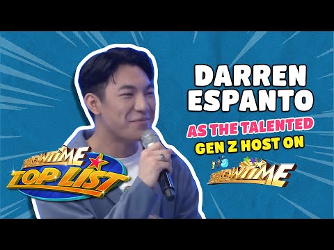 Darren Espanto as the talented Gen Z host on It’s Showtime Kapamilya Toplist