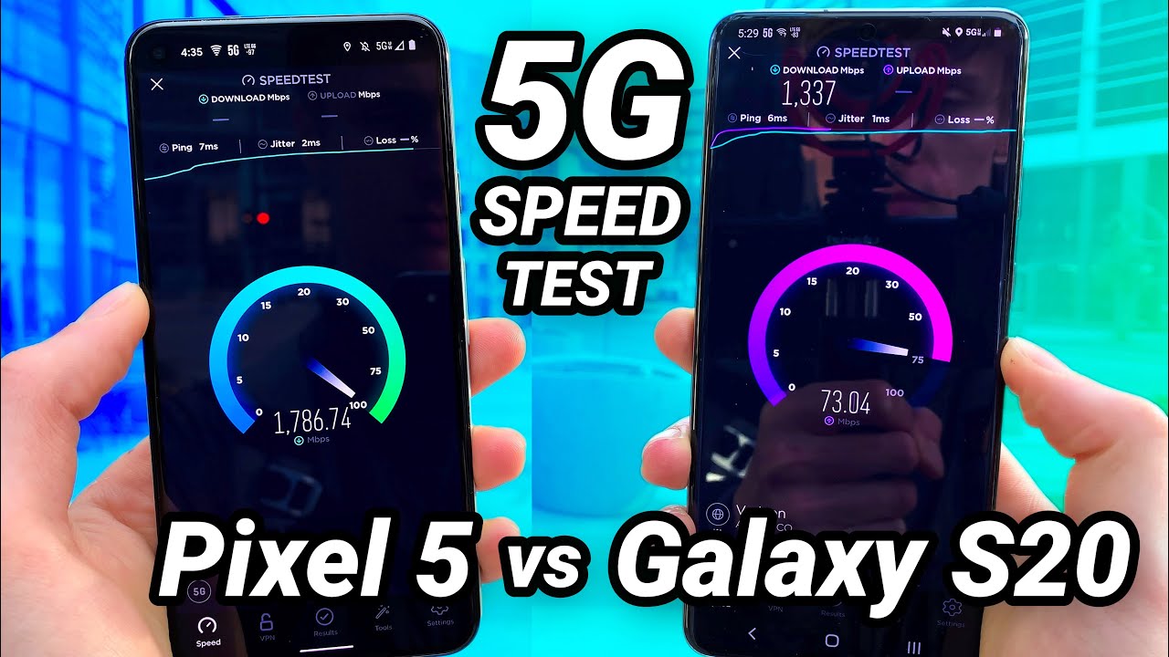 Pixel 5 vs Galaxy S20 5G Speed Test on Verizon's mmWave 5G Network!