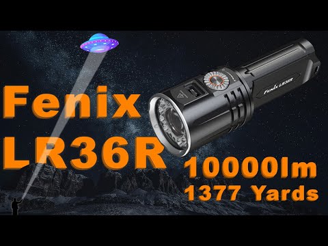10,000 Lumens + LEP Laser Beam - Fenix LR36R Flashlight