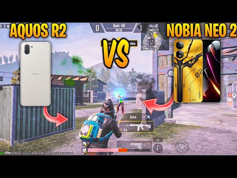 AQUOS R2 VS NOBIA NEO 2 PUBG TEST🔥WHO IS BEST🤔BULLET CONNECTIVITY & LAG TEST 