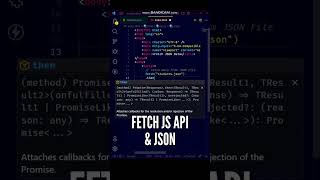 🤩😱 Read a Local JSON File in JavaScript using Fetch API #shorts #javascript #programming #api