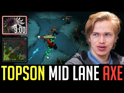 Topson creating New Meta - AXE Mid Lane DOTA 2