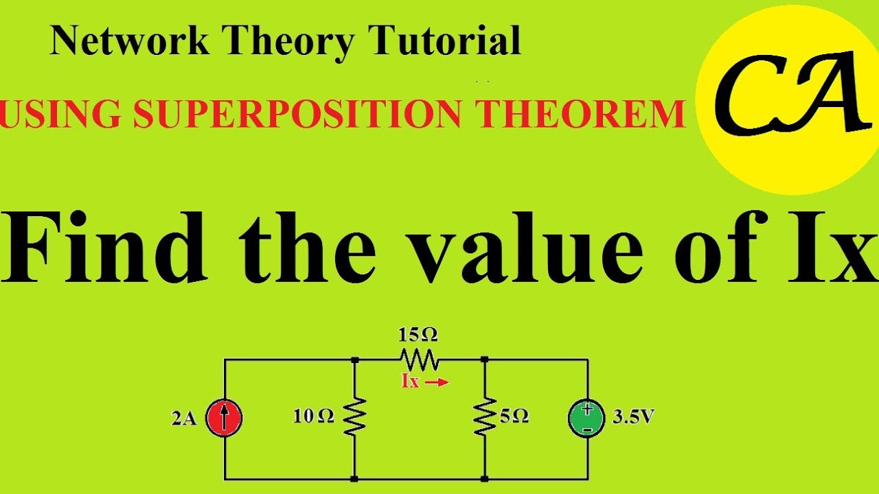 Network Theory Tutorial - Superposition Theorem