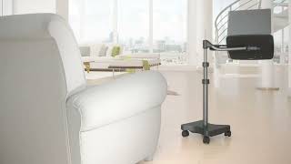 ORIGINAL LEVO G2 Deluxe Rolling Laptop Stand WITH Mouse Tray 22761