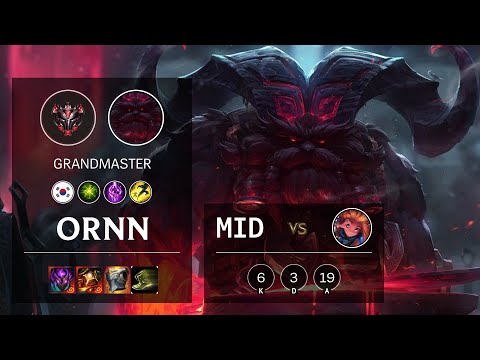 Ornn Mid vs Zoe - KR Grandmaster Patch 10.13