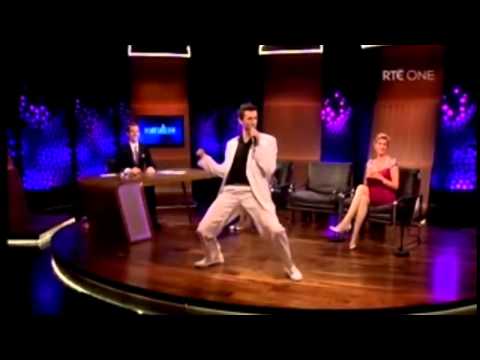 Crystal Swing doing huckle buck on late late show