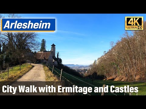 Arlesheim Virtual Tour with Ermitage, Castles and Dom (4K)