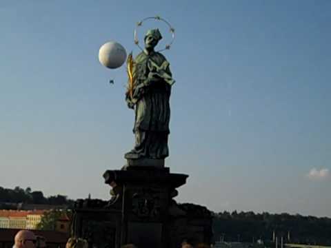 6-26-10 - John of Nepomuk Statue on Charles Bridge - Prague.MP4