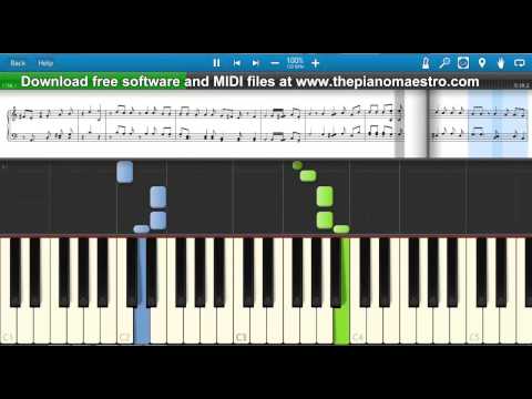 Eine kleine Nachtmusik  - Wolfgang Amadeus Mozart -- piano lesson with Synthesia