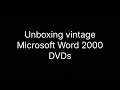 ASMR Unboxing Vintage Microsoft Word 2000 DVDs