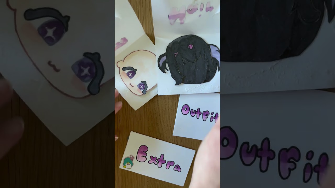 Kuromi Sanrio gacha paperdoll blindbag!!