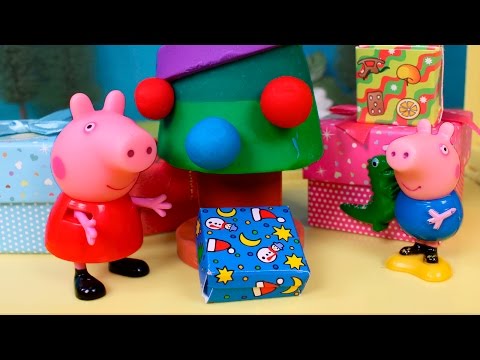 ❤ PEPPA PIG ❤ Peppa y george abren muchos regalos de Navidad | Peppa Pig Juguetes en Español