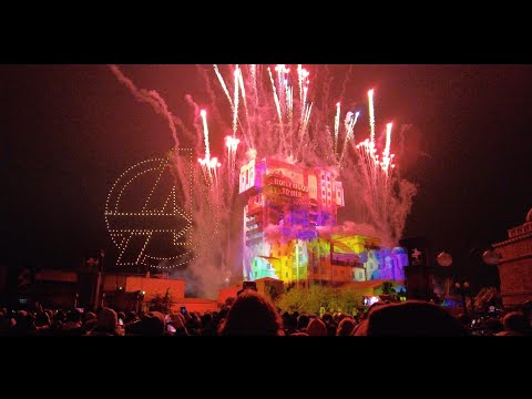 Avengers: Power The Night Amazing New Drone Show At Walt Disney Studios Park Paris 4K