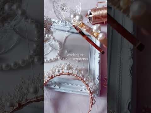 Handwiring to Make Tiara | Pearl Headband | Elegant Headpiece Dainty Hair Accessories | Crown Tiara
