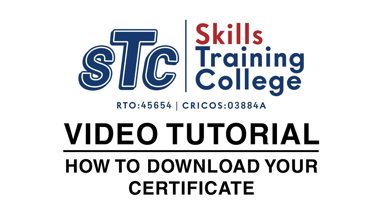 How to Download Your Certificate