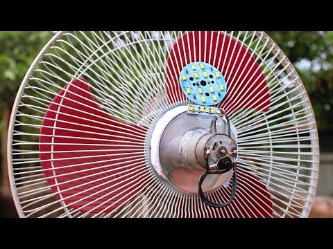 Free Energy Light Bulbs out of Electric Fan - YouTube