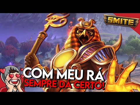 COM MEU RÁ SEMPRE DÁ CERTO! RA MID - Ranked Conquista - ⚡ Smite BR