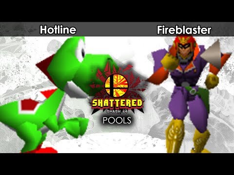 Smash 64: Hotline (Yoshi) V Fireblaster (Falcon/Mario) - Shattered 124 Tournament SSB64