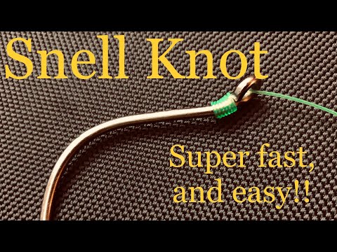 HOW TO TIE A SNELL KNOT (SUPER EASY!!)