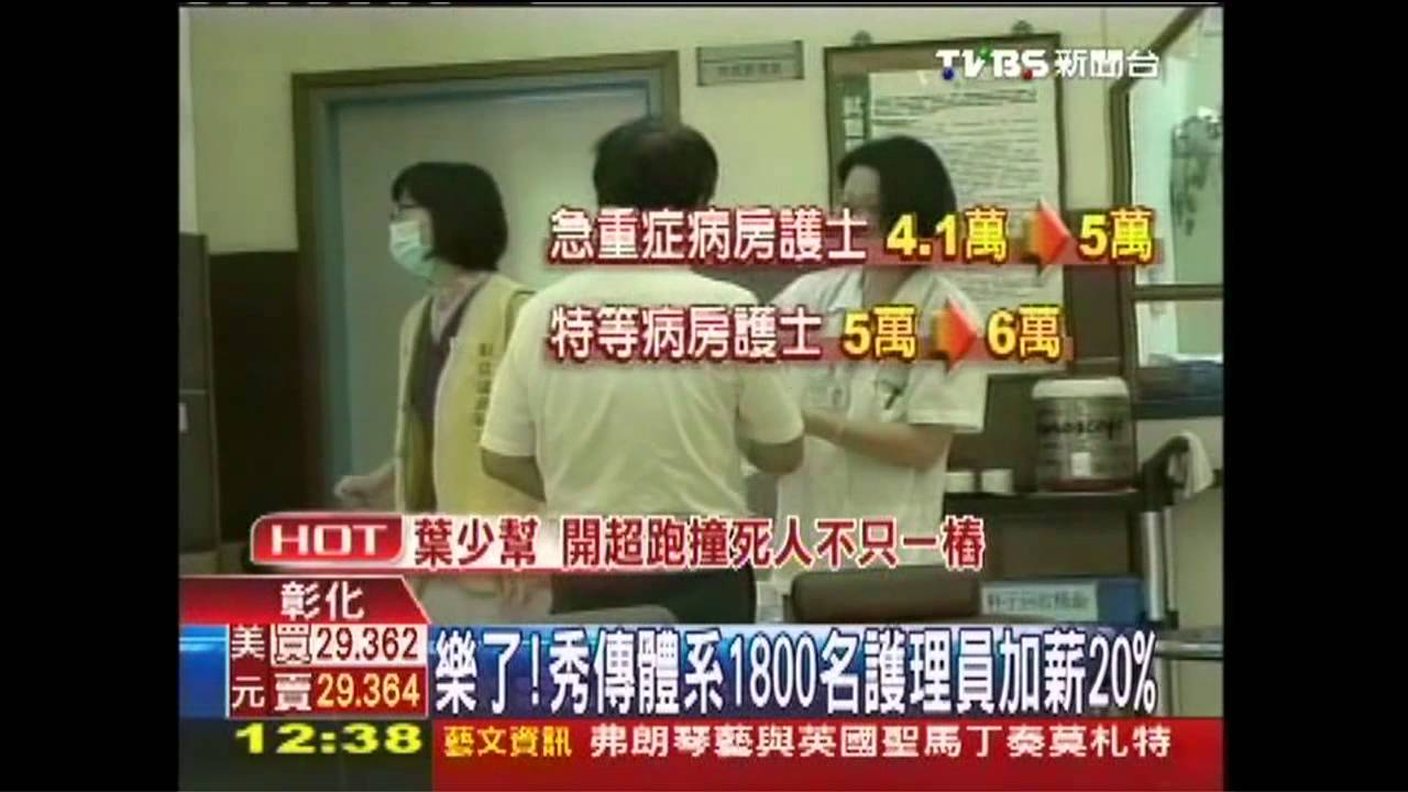 樂了! 秀傳體系1800名護理員加薪20%
