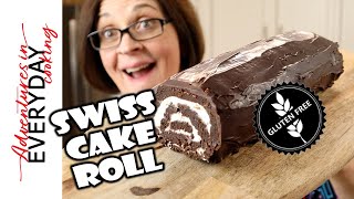 Swiss Cake Roll (bonus, it's gluten free but you'll never know it!)