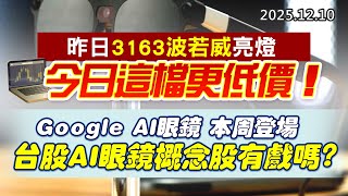 20251210《股市最錢線》#高閔漳 “昨日3163波若威亮燈，今日這檔更低價！”“Google AI 眼鏡 本周登場，台股AI眼鏡概念股有戲嗎？？”
