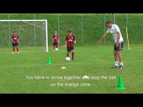AC Milan Academy Camp training session lead by Walter De Vecchi