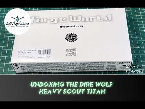 Unboxing - Forge World AT Dire Wolf Heavy Scout Titan for Adeptus Titanicus