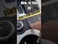 How to turn On/Off "Start Stop" function volkswagen #autoinfo