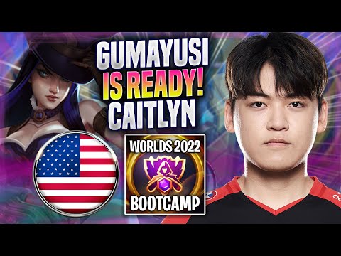 GUMAYUSI IS READY TO PLAY CAITLYN! - T1 Gumayusi Plays Caitlyn ADC vs Aphelios! | Bootcamp 2022