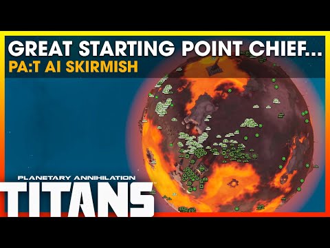 ME AND MY TINY ISLAND... Planetary Annihilation: Titans AI Skirmish 3x Queller-Gold Players