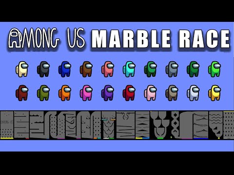 Among Us Marble Race in Algodoo #2 \ Marble Race King