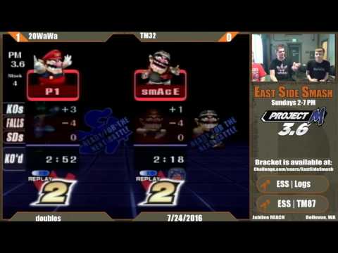 ESS Weekly #40: 20WaWa (R) Vs ESS | TM32 (B) - Winners Quarters - Project M Doubles