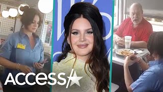 Lana Del Rey Sings w/ Customer While Working At Waffle House (EXCLUSIVE)