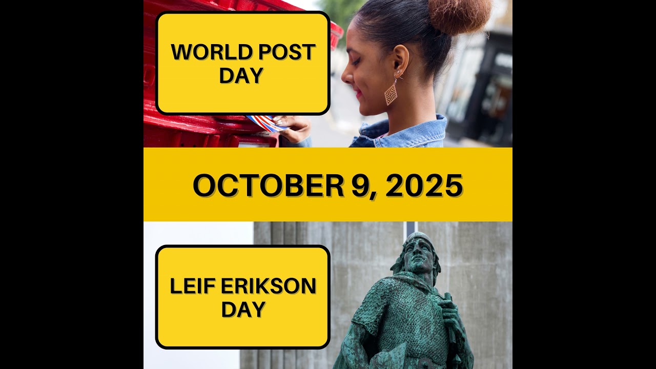 World Post Day & Leif Erikson Day