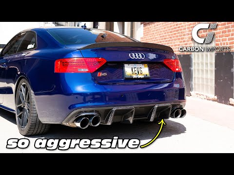 Carbon Fiber Diffuser Install on my Audi S5!
