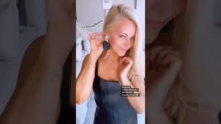 ?HOT DATE NIGHT OUTFIT | HOW TO WEAR A FAUX LEATHER OUTFIT | #shortsvideo #shortsvideo