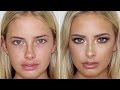 Dewy Skin Rose Gold Smokey Eye Makeup Tutorial Jasmine Hand