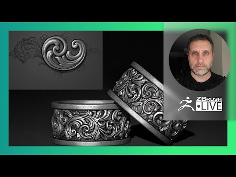 Sculpting Organic Jewelry Designs with ZBrush: Baroque Scrolls Ring - Nacho Riesco Gostanza