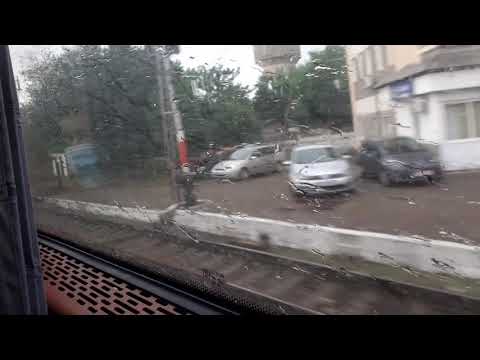 Trenul IR 1750 trece fără oprire prin Gara Adjud (1 iulie 2021)