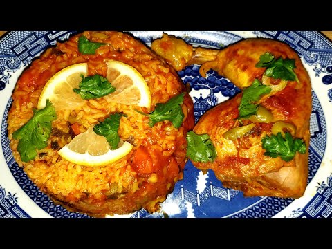 Mediterranean Style Rice With Chicken Cooked In The Pressure Cooker 😋