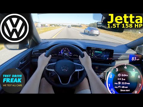 Thumbnail for 2025 VW Jetta Sport 1.5L (158 HP) 🚗 Highway POV Drive with Highway Mileage MPG Fuel Consumption by Fuel efficiency, Volkswagen, Front-wheel drive, Car, Van