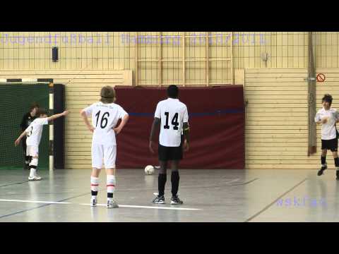 Jugendfußball Hamburg (26.2.2011) Niendorf 1. D - Einigkeit Wilh. 2. D  - Jahrgang 1998 - U 13