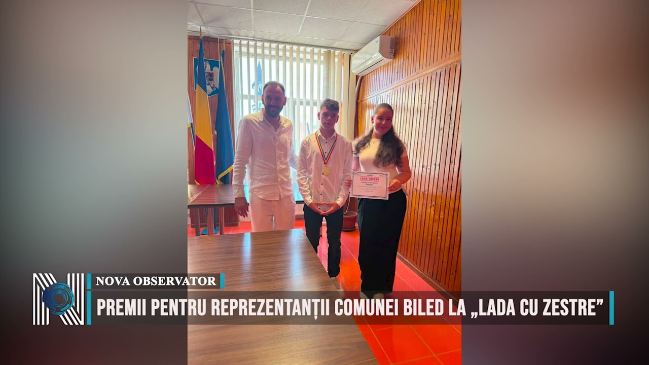 Premii pentru reprezentanții comunei Biled la „Lada cu Zestre”