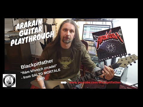 Arakain Rám křivejch zrcadel - cover song, guitar playthrough