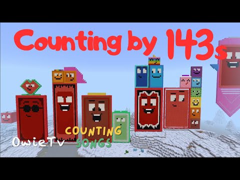 Counting by 143s Song | Minecraft Numberblocks Counting Songs | Math and Number Songs for Kids